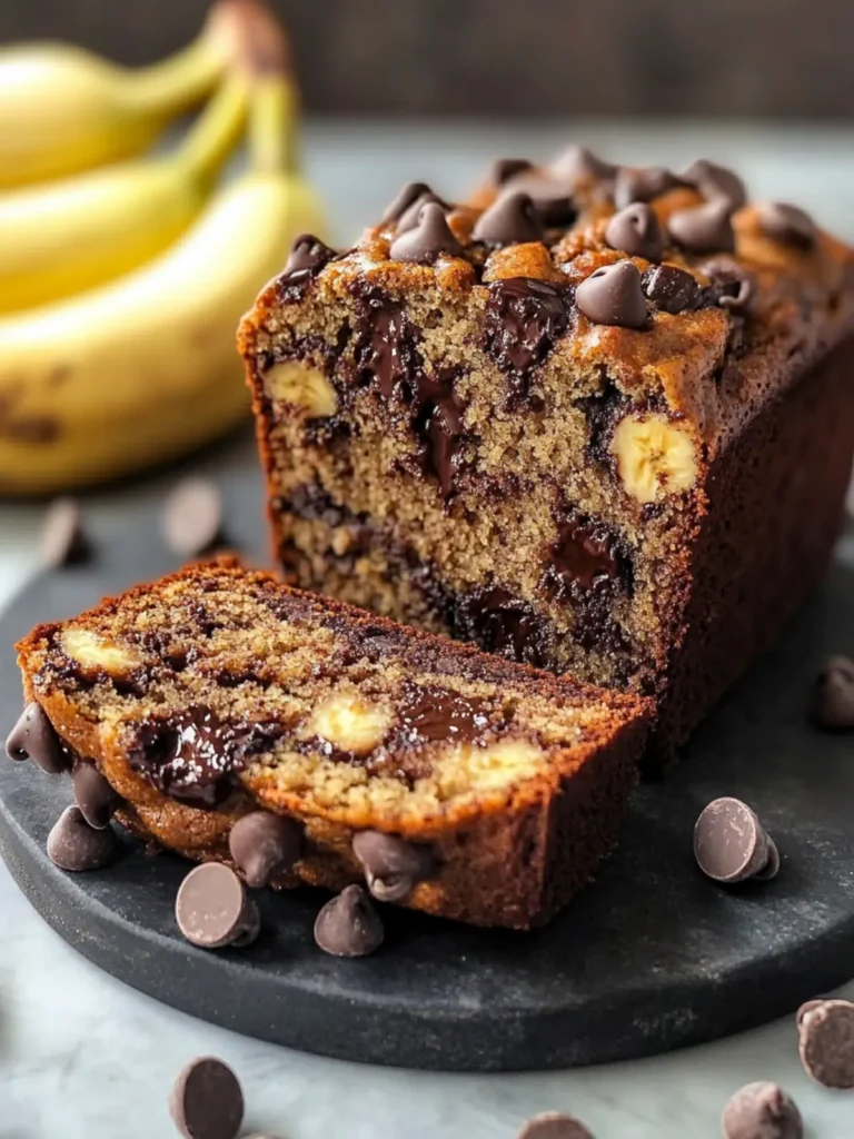 Extremely Moist Chocolate Chip Banana Bread