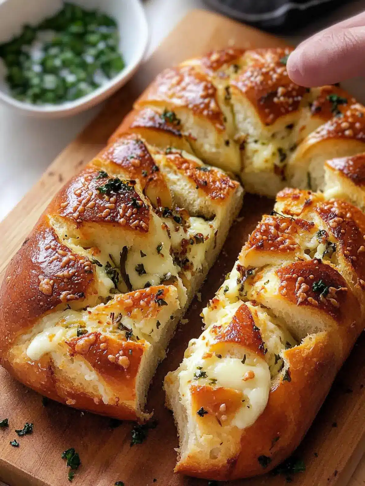 Korean Cream Cheese Garlic Bread
