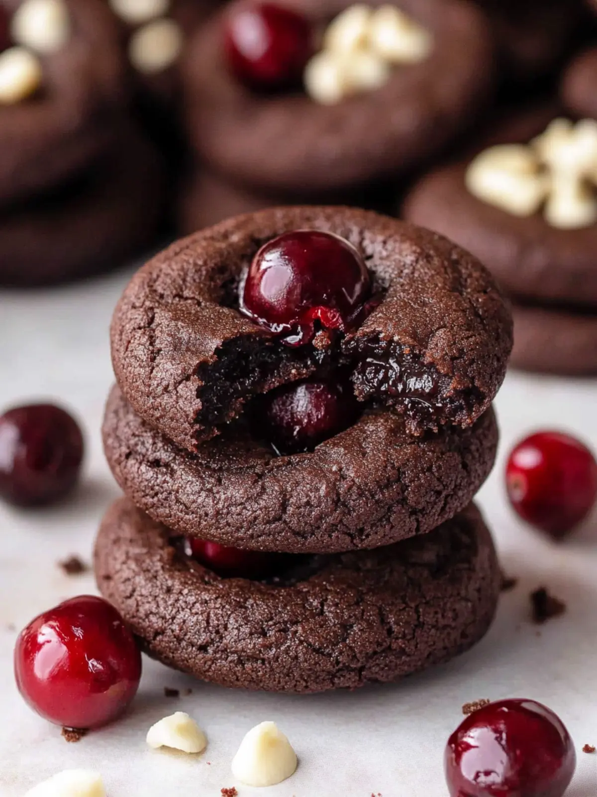 Chocolate Cherry Cookies