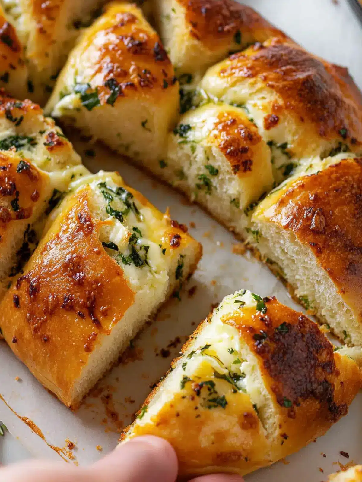 Korean Cream Cheese Garlic Bread
