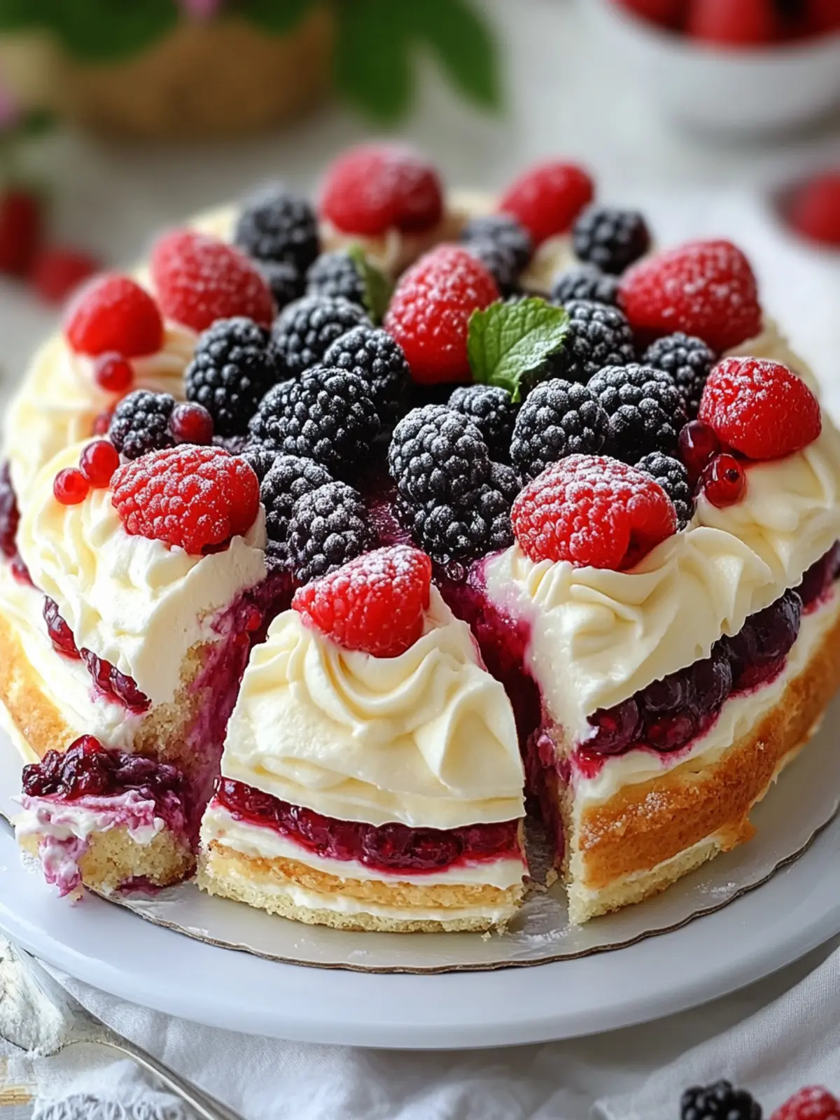 Exquisite Berry Cream Pastry Cake: Your Indulgent Bliss Awaits 5 Exquisite Berry Cream Pastry Cake: Indulgent Bliss Awaits