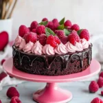 Valentine's Day Chocolate Raspberry Cake
