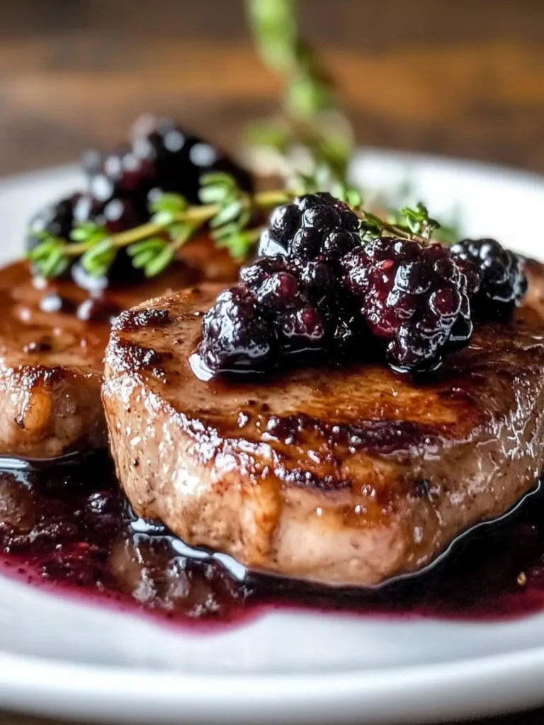 Blackberry Pork Chops Recipe