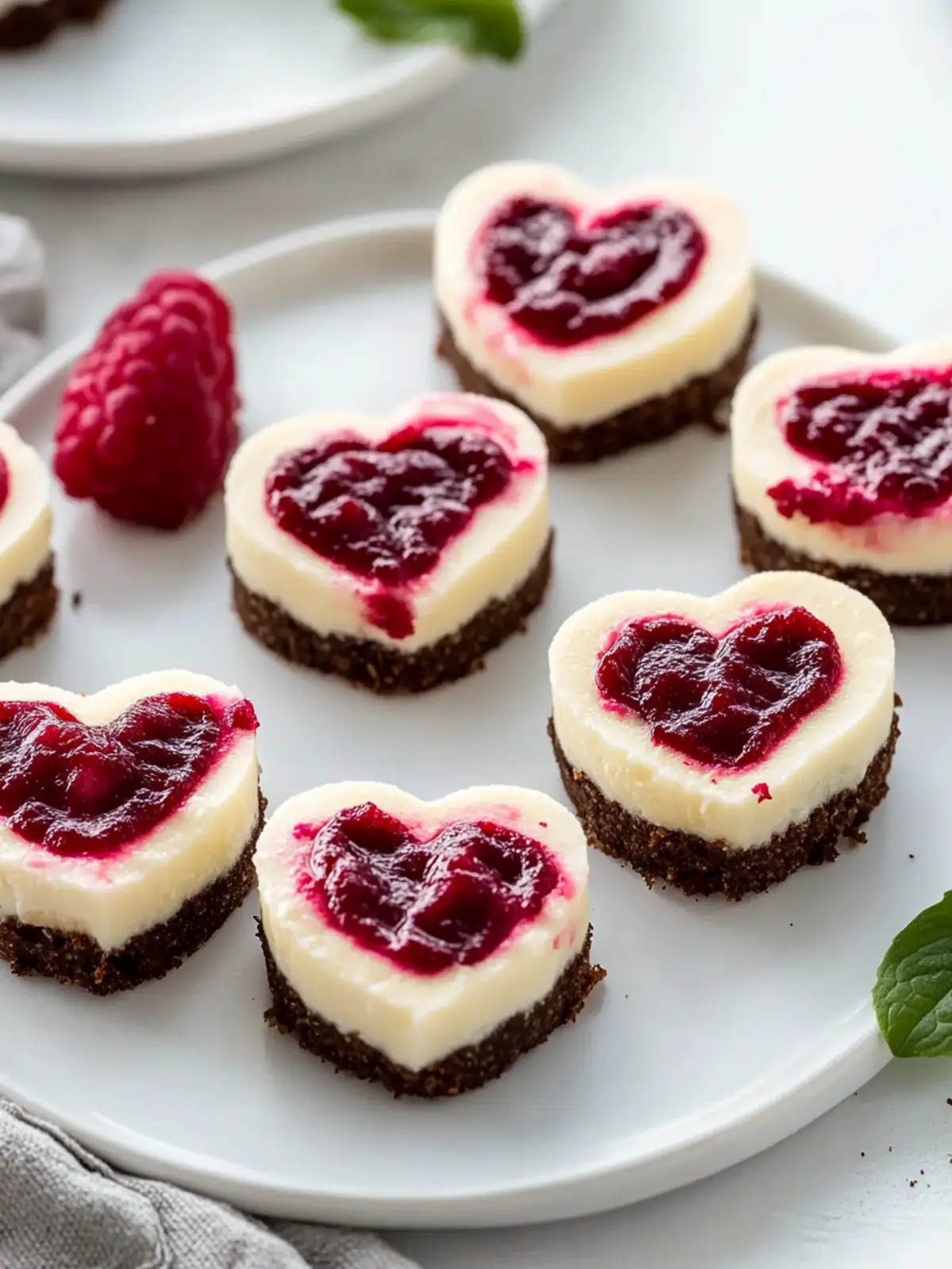 Best Heart Shaped Cheesecake Bites