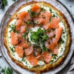 Crispy Potato Galette with Smoked Salmon & Crème Fraîche
