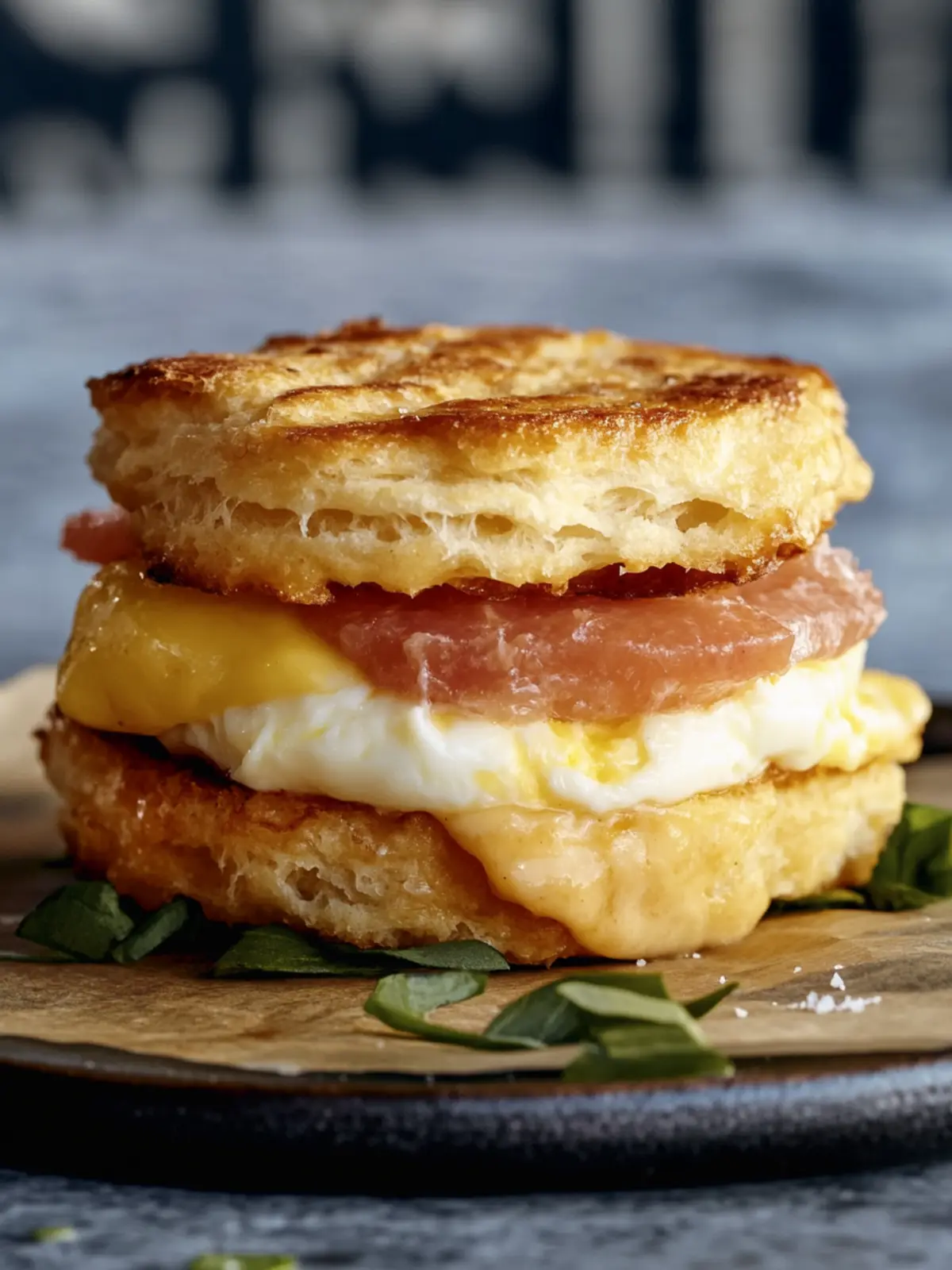Hamptons Soufflé-Egg Biscuit Sandwich: Sweet, Spicy & Fluffy Brunch