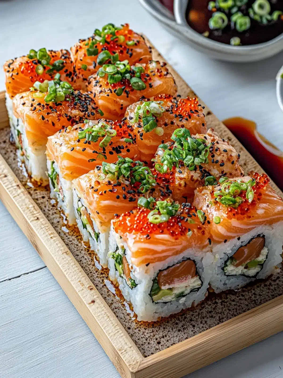 Spicy Salmon Sushi Bake
