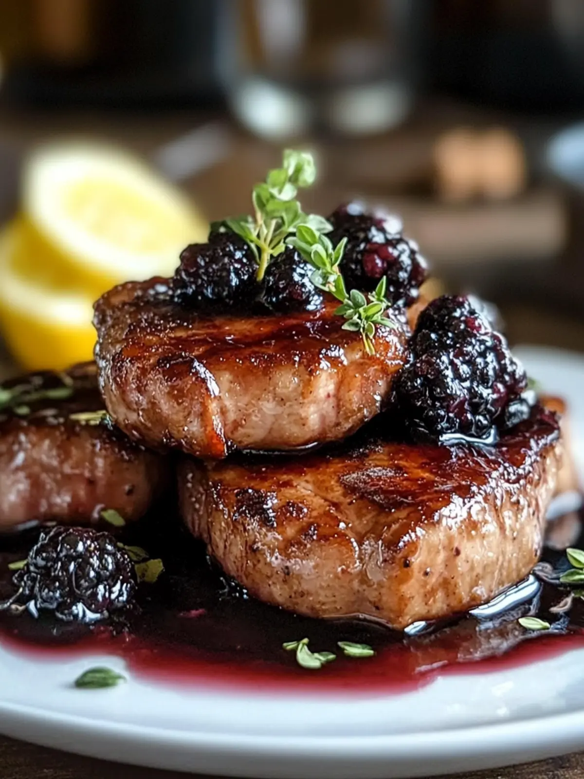 Blackberry Pork Chops Recipe