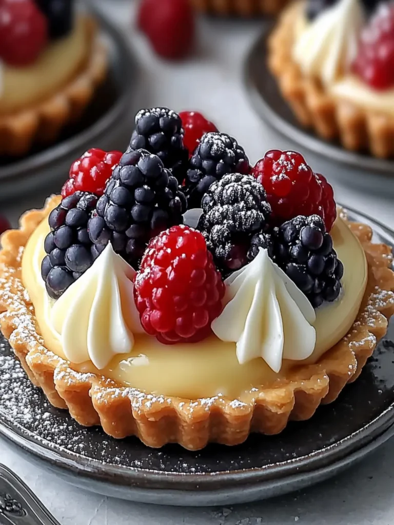 Delightful Elegant White Chocolate Mousse Tartlets for You!