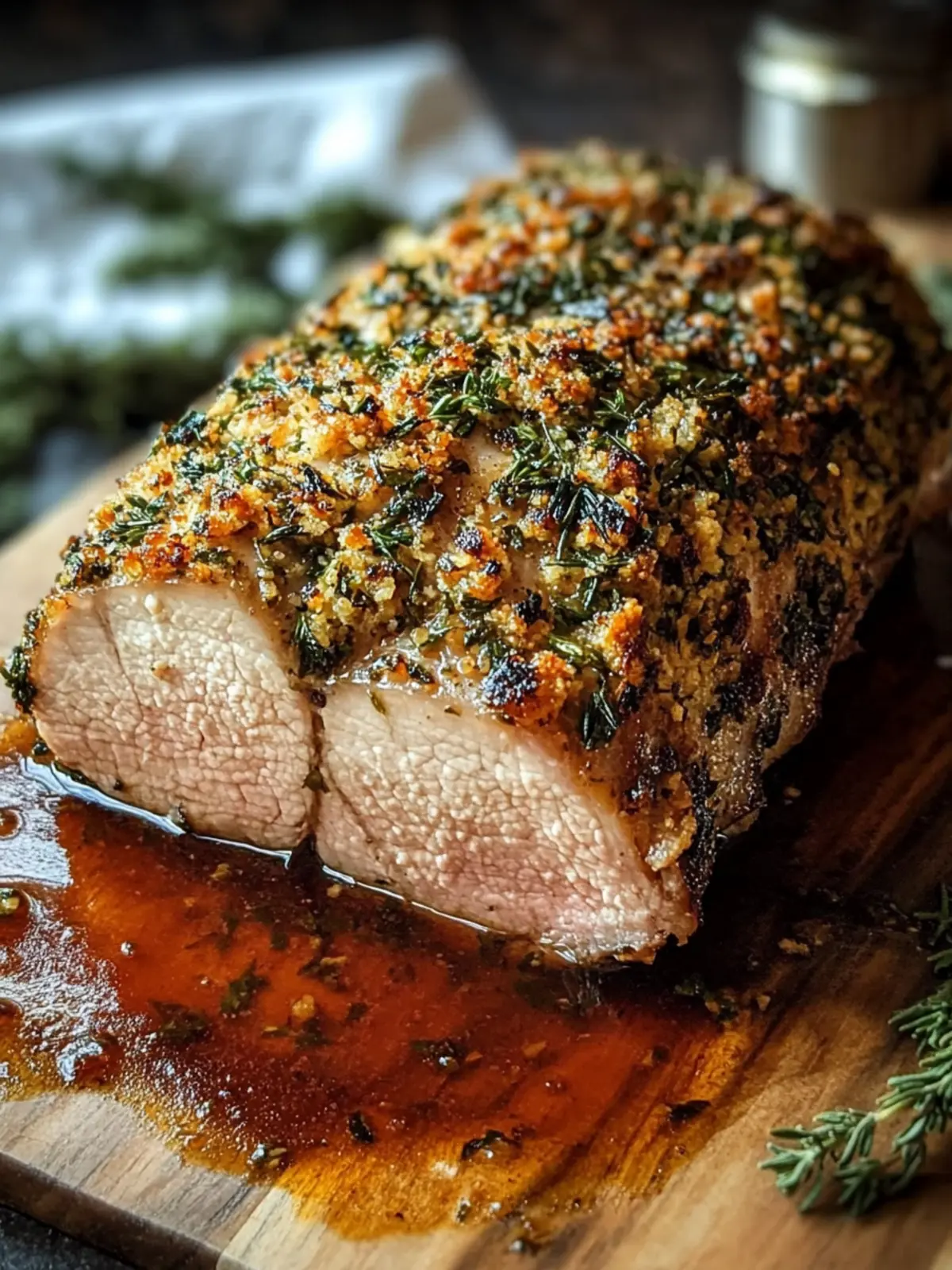 Delicious Herb Crusted Pork Loin: 1 Amazing Recipe