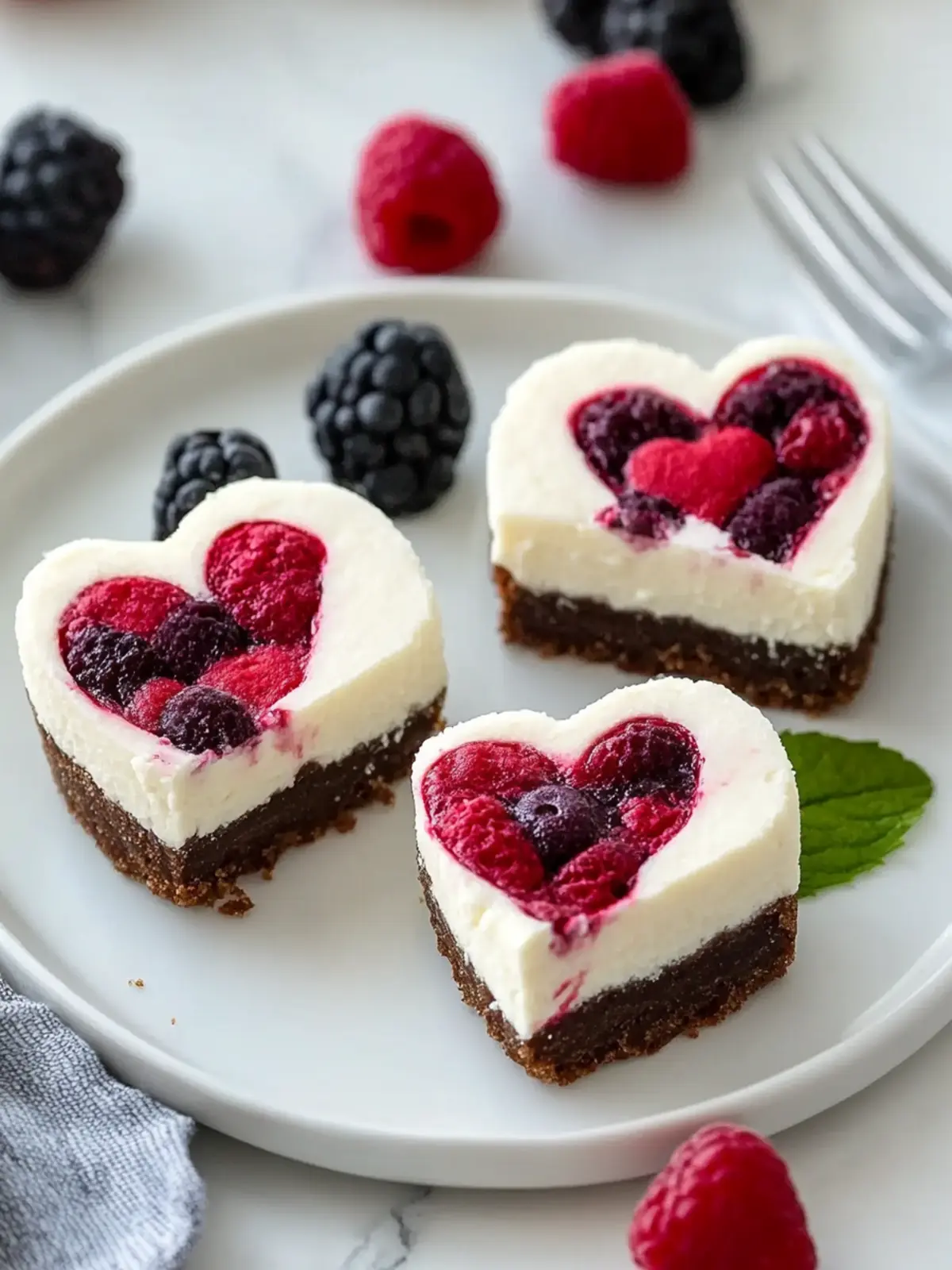 Best Heart Shaped Cheesecake Bites