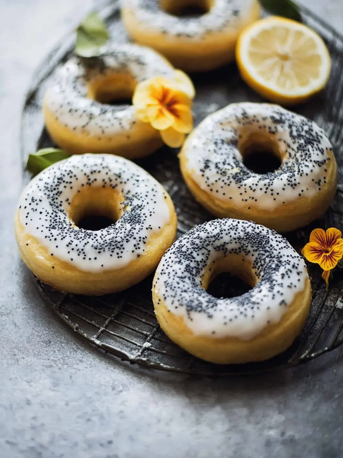 Vegan Lemon Poppyseed Donuts That Will Make You Smile 2 Vegan Lemon Poppyseed Donuts