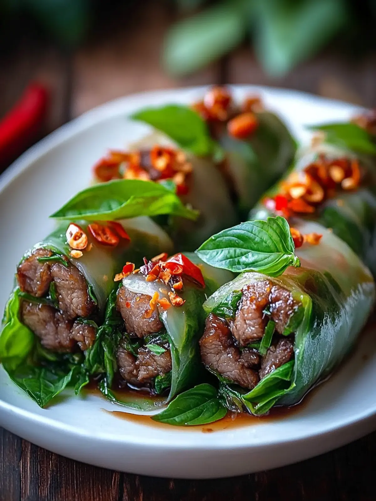 Golden Crispy Thai Basil Beef Rolls You’ll Crave Tonight