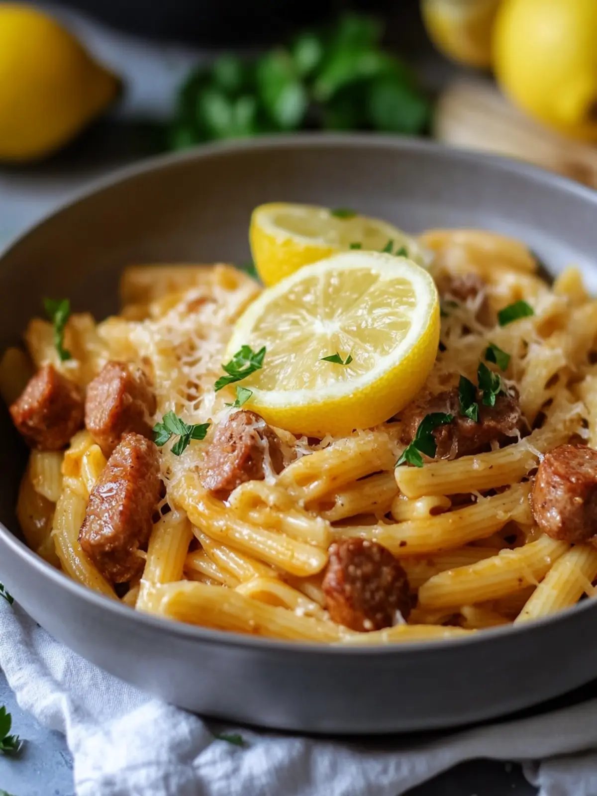 Saucy Sausage and Lemon Pasta for a Bright Weeknight Boost 3 Saucy Sausage and Lemon Pasta