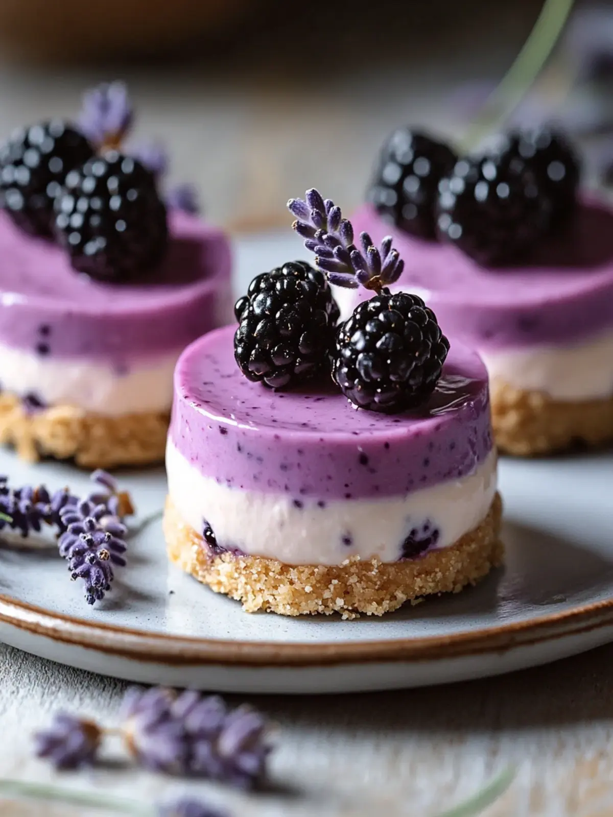 Mini Blackberry Lavender Cheesecakes: A Beginner’s Dream Dessert