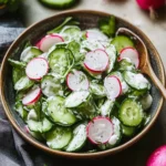 Creamy Cucumber Radish Salad: Quick, Fresh, and Deliciously Easy 6 Creamy Cucumber Radish Salad