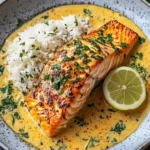 One-Pan Coconut Curry Salmon with Garlic Butter Recipe