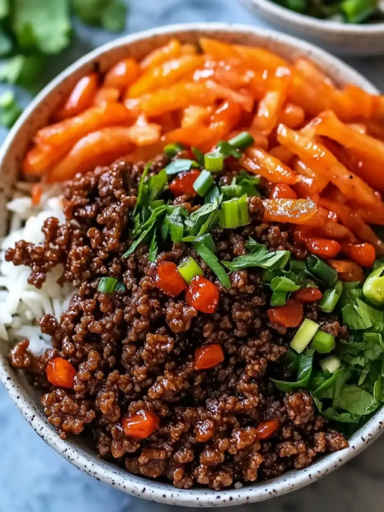 Firecracker Ground Beef Bowls