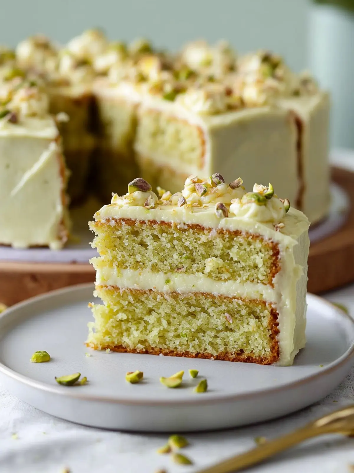 Pistachio Cake Recipe (With Pistachio Cream Cheese Frosting)