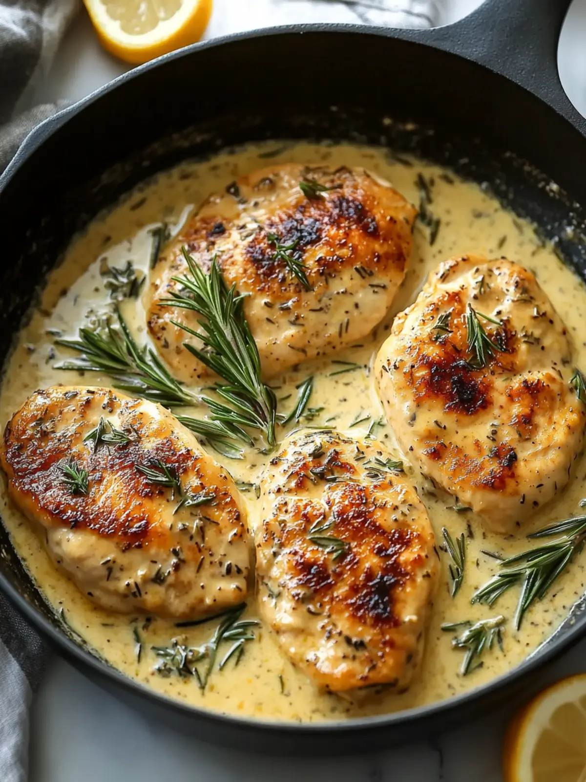 Creamy Rosemary Dijon Chicken