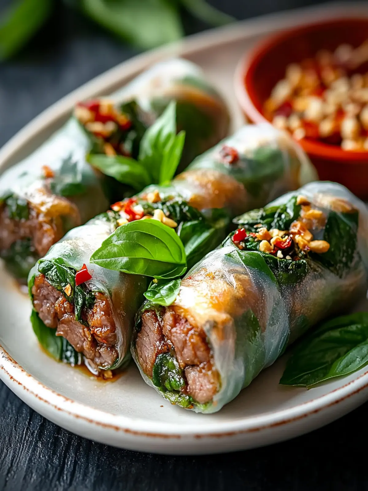 Golden Crispy Thai Basil Beef Rolls You’ll Crave Tonight
