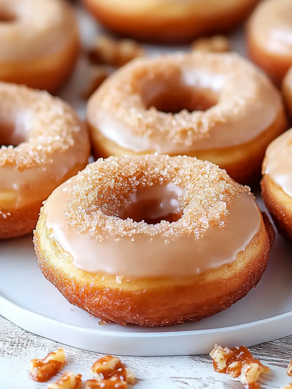Baked Brown Sugar Glazed Donuts
