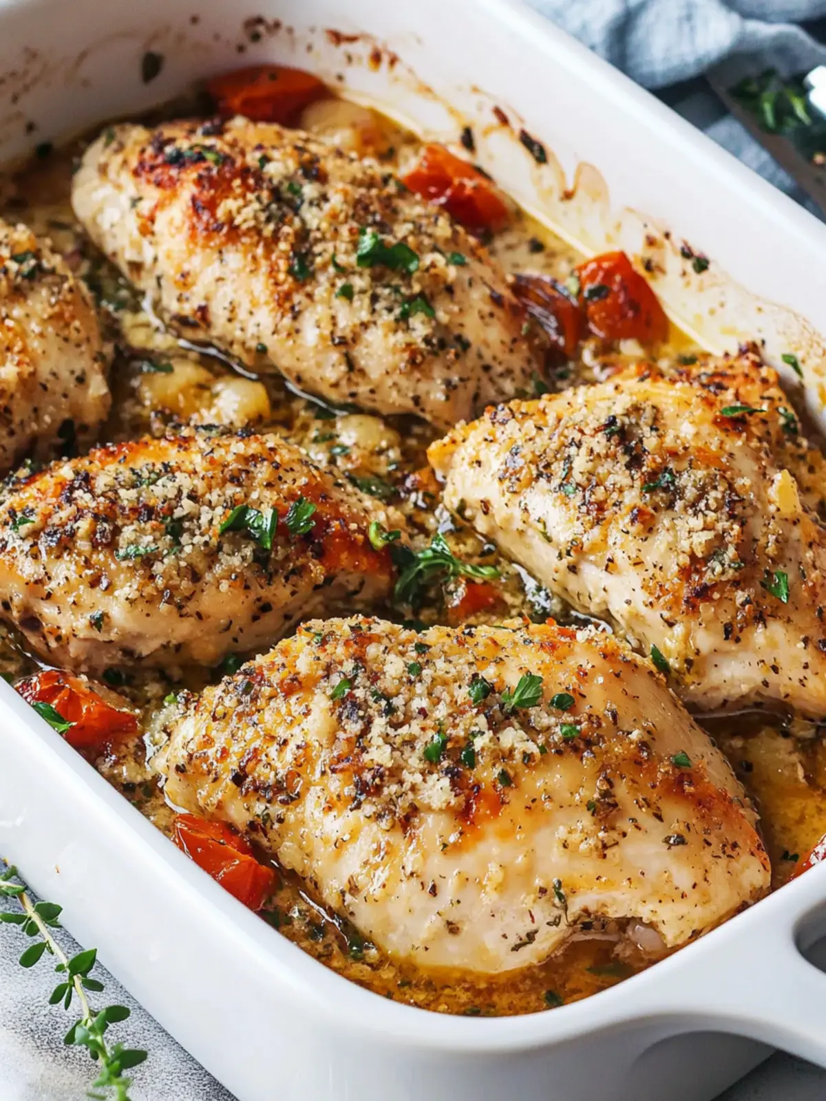 Garlic Parmesan Chicken Bake