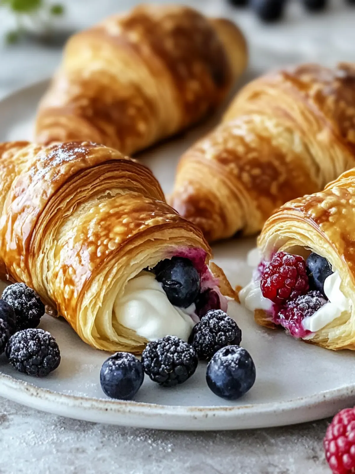 Berries and Cream Filled Croissants: Your New Favorite Indulgence 5 Berries and Cream Filled Croissants: A Flaky, Luscious Delight