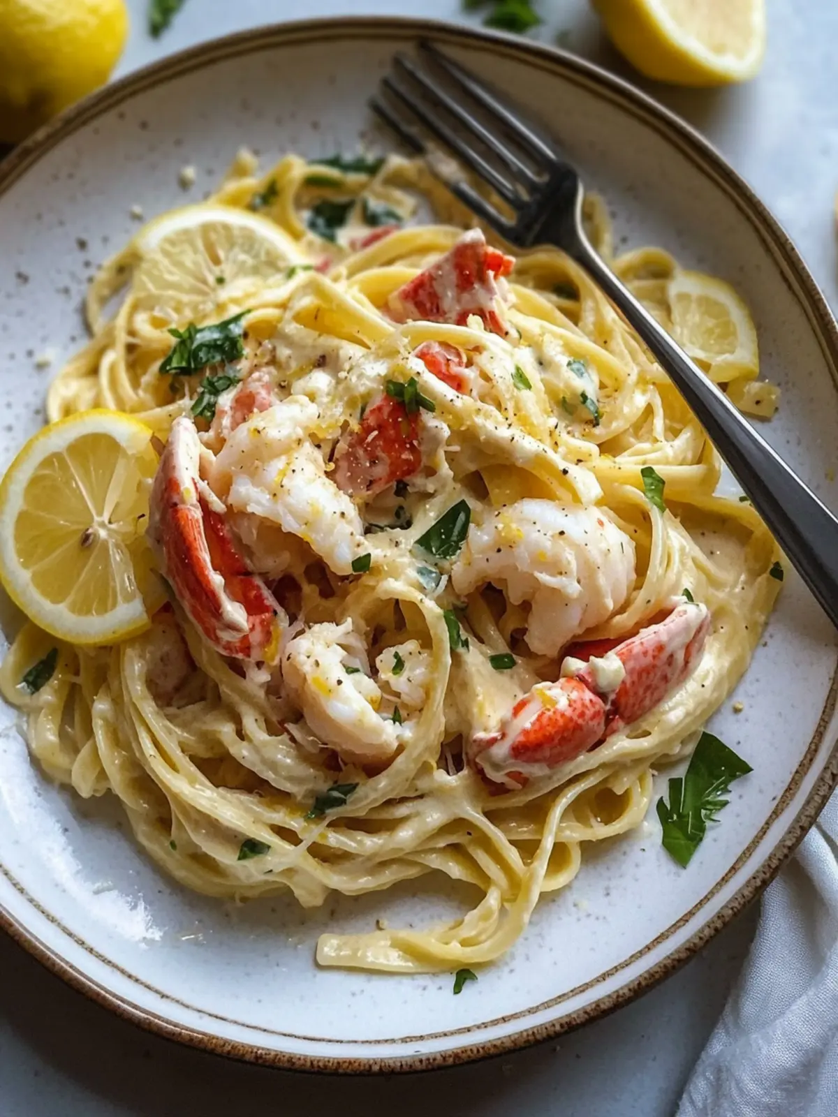 Creamy Lemon Lobster Fettuccine for a Luxurious Dinner Night 5 Creamy Lemon Lobster Fettuccine