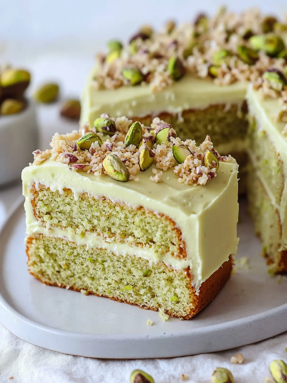 Pistachio Cake Recipe (With Pistachio Cream Cheese Frosting)