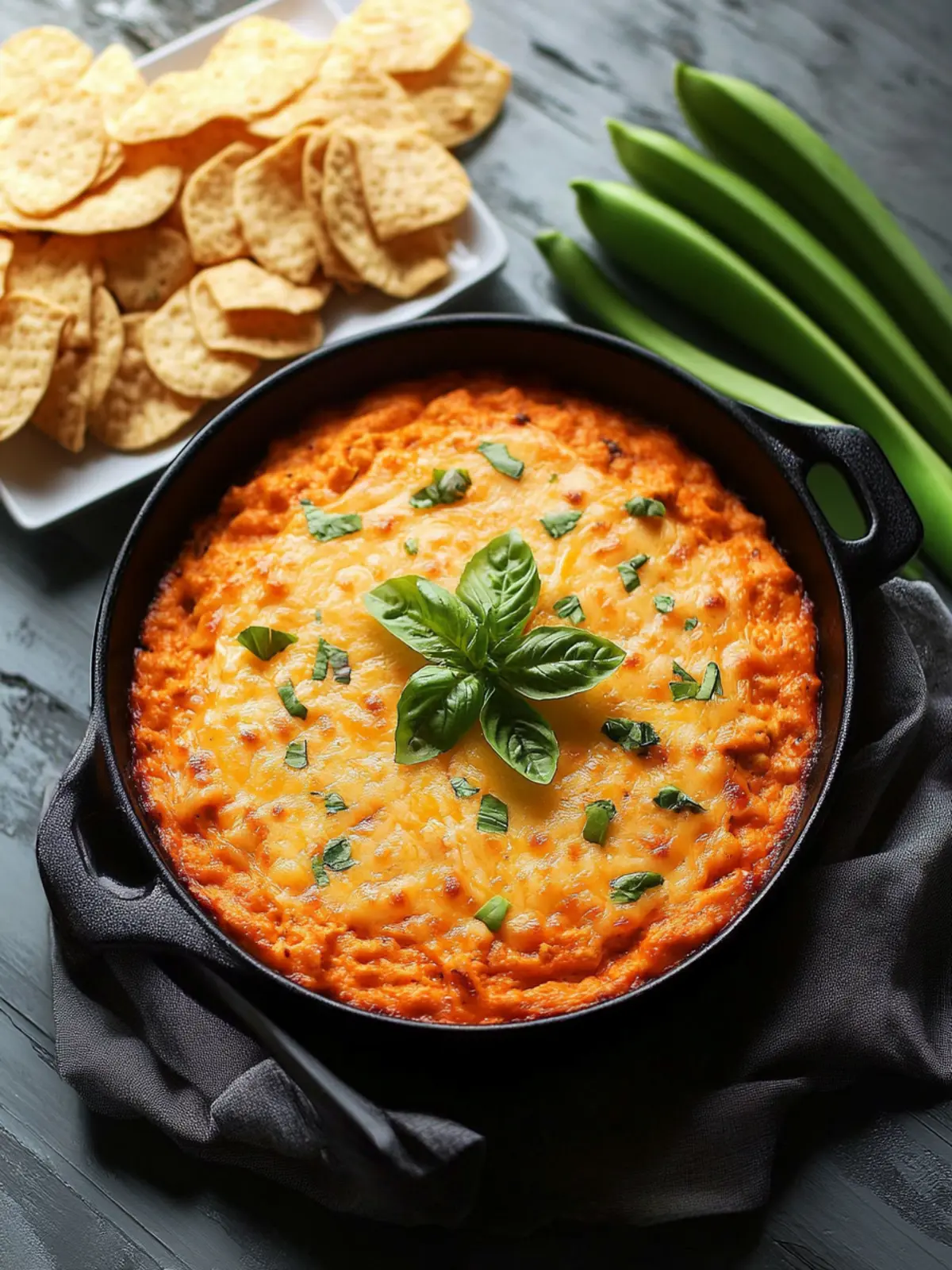 The Ultimate Creamy & Cheesy Buffalo Chicken Dip
