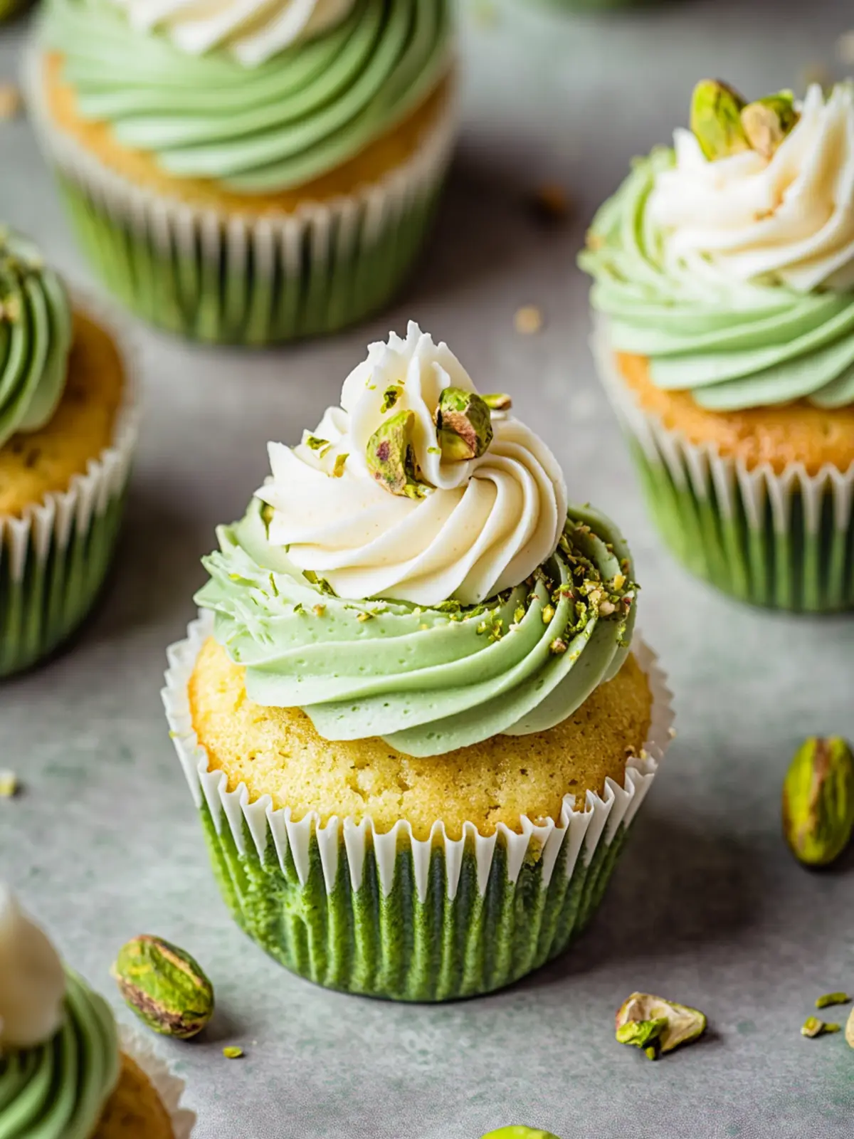Pistachio Cupcakes