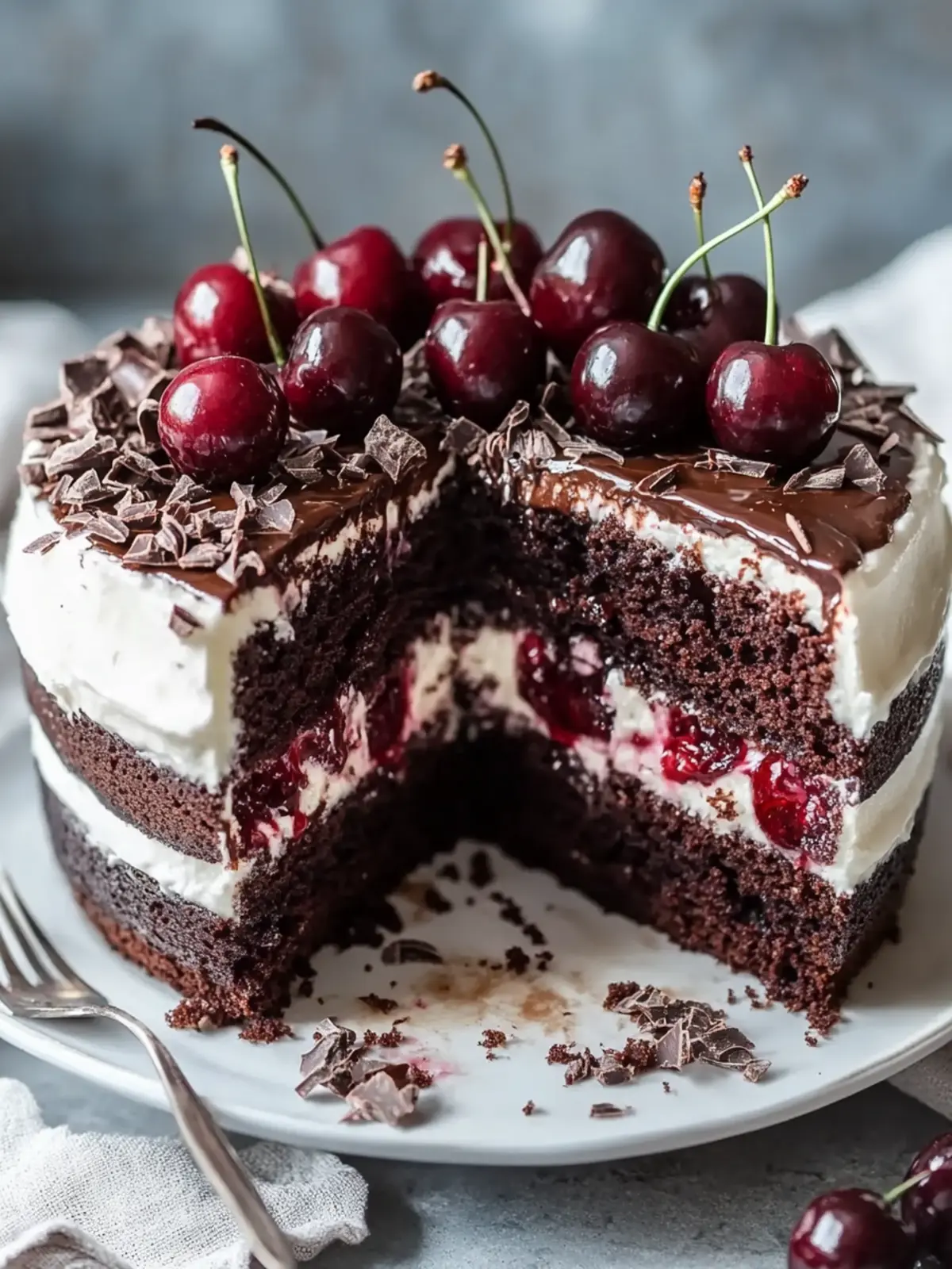 Decadent Chocolate Cherry Layer Cake That's Worth the Wait 5 Decadent Chocolate Cherry Layer Cake
