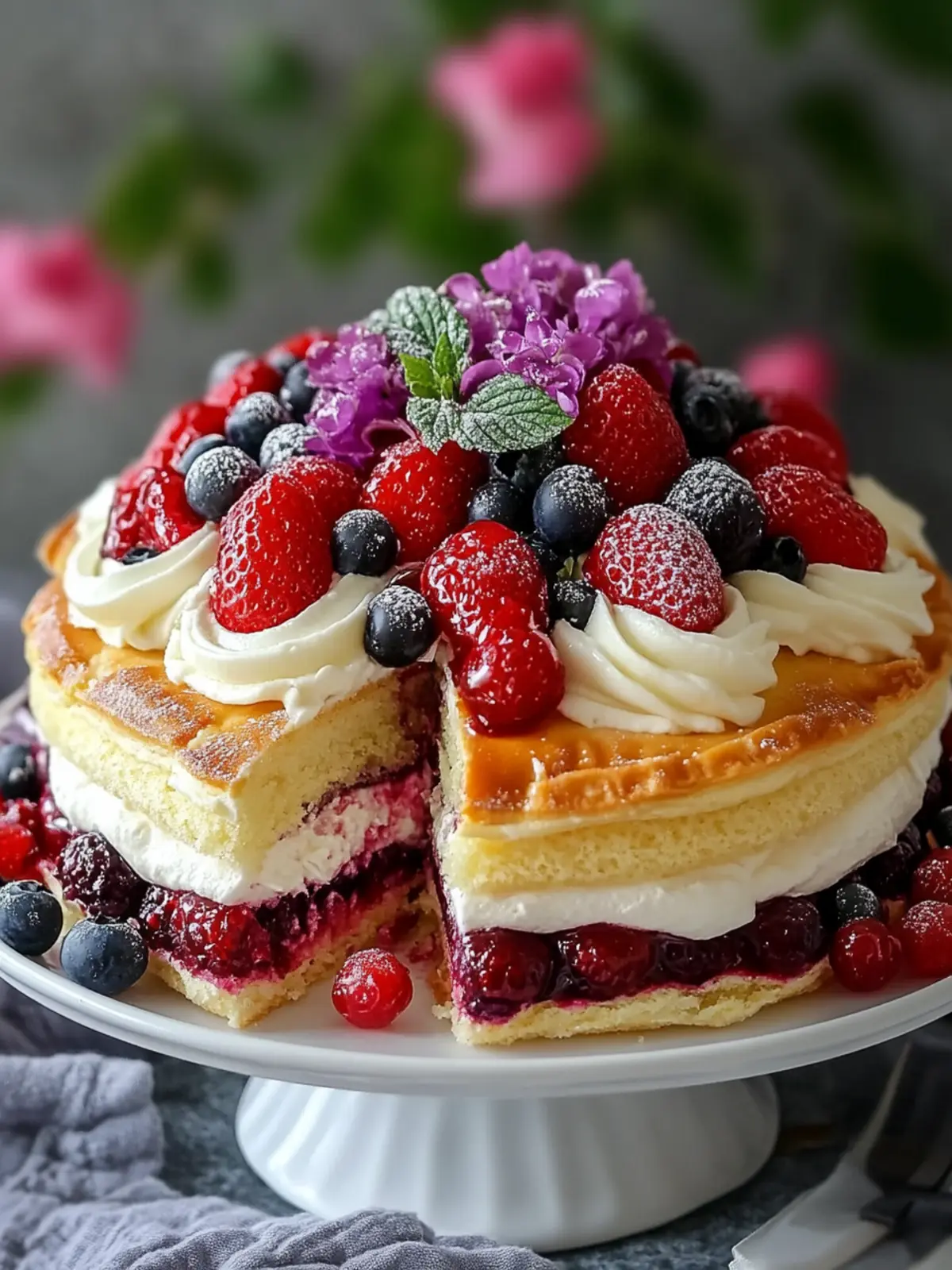 Exquisite Berry Cream Pastry Cake: Your Indulgent Bliss Awaits 2 Exquisite Berry Cream Pastry Cake: Indulgent Bliss Awaits