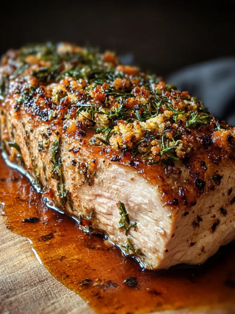 Delicious Herb Crusted Pork Loin: 1 Amazing Recipe