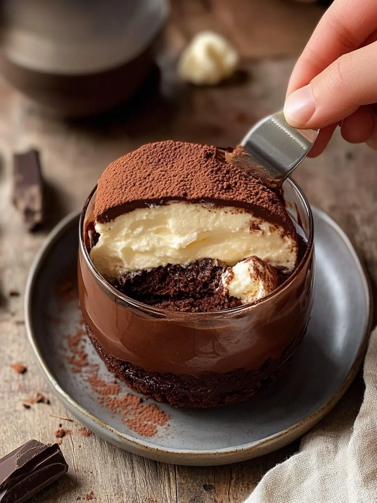 Decadent Chocolate Mousse Tiramisu Perfect for Sweet Moments 3 Chocolate Mousse Tiramisu
