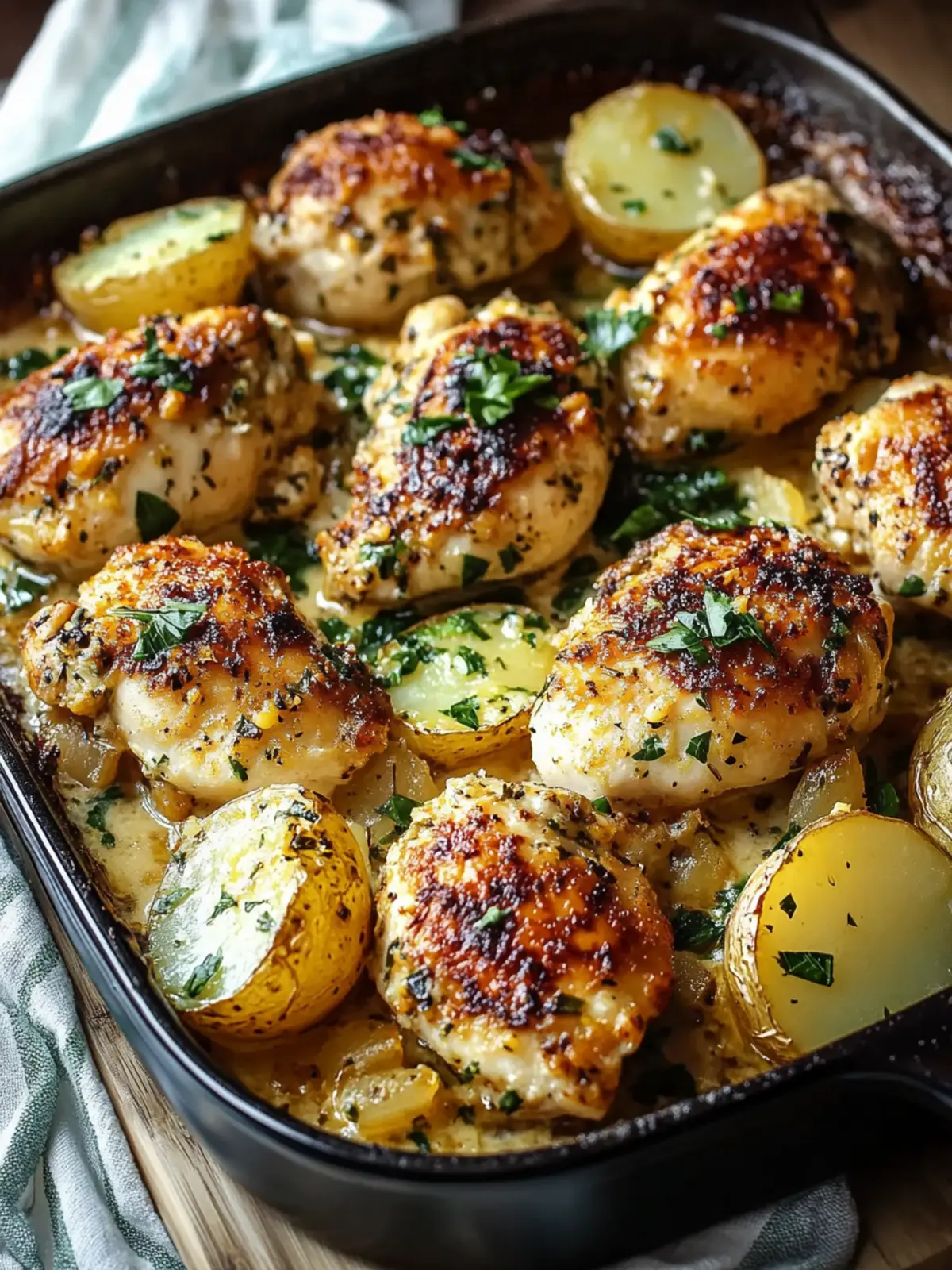 Garlic Parmesan Chicken and Potatoes