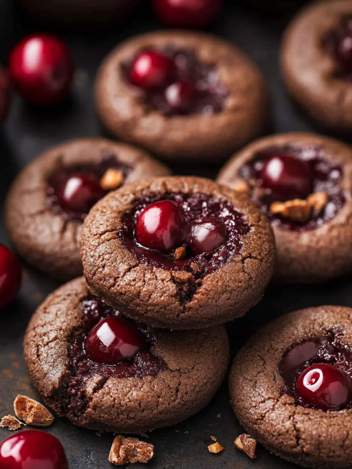 Chocolate Cherry Cookies