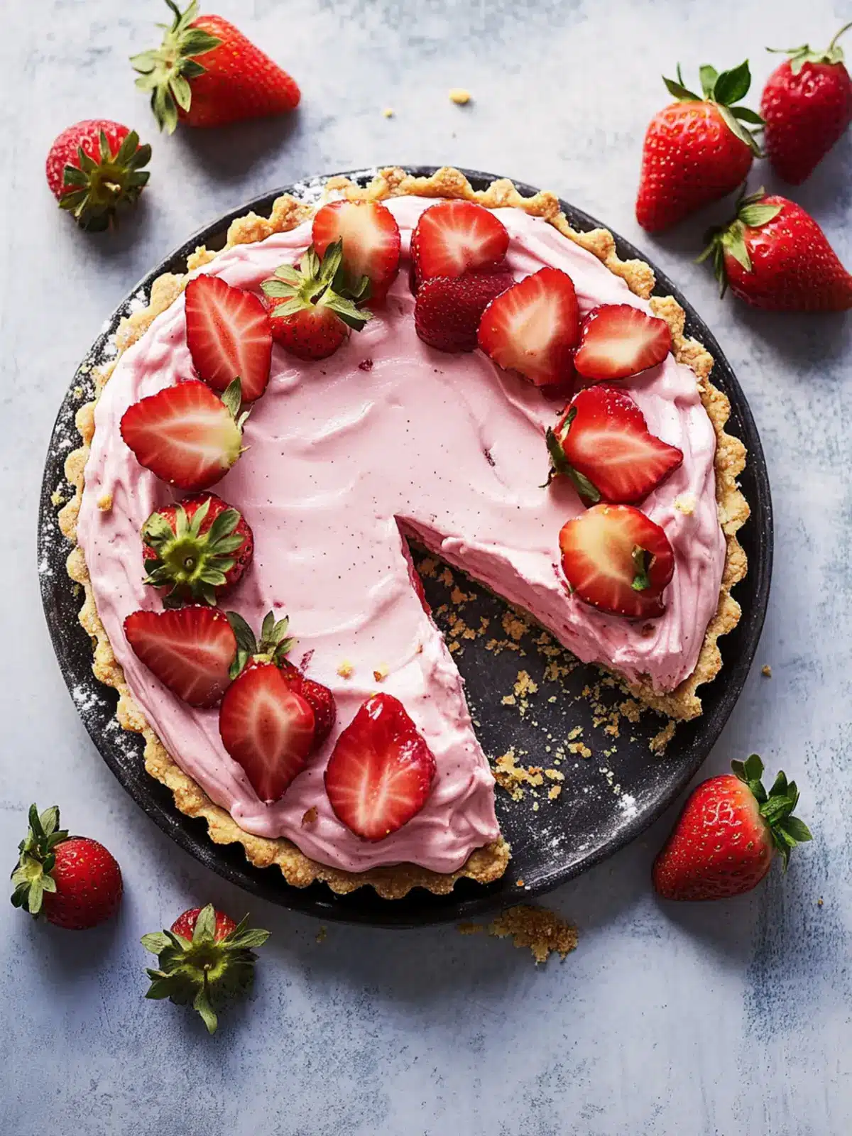 Strawberry Mousse Tart Recipe