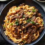 Caramelized Beef and Peanut Noodles