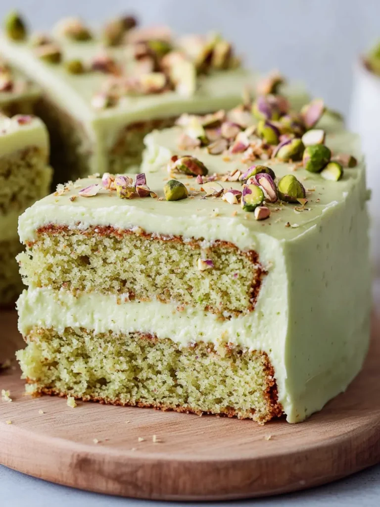 Pistachio Cake Recipe (With Pistachio Cream Cheese Frosting)