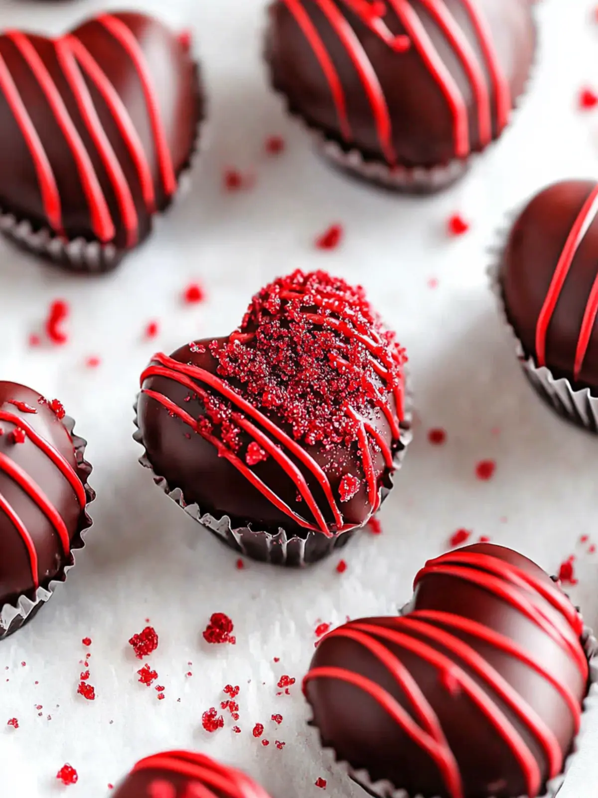 Red Velvet Heart Truffles