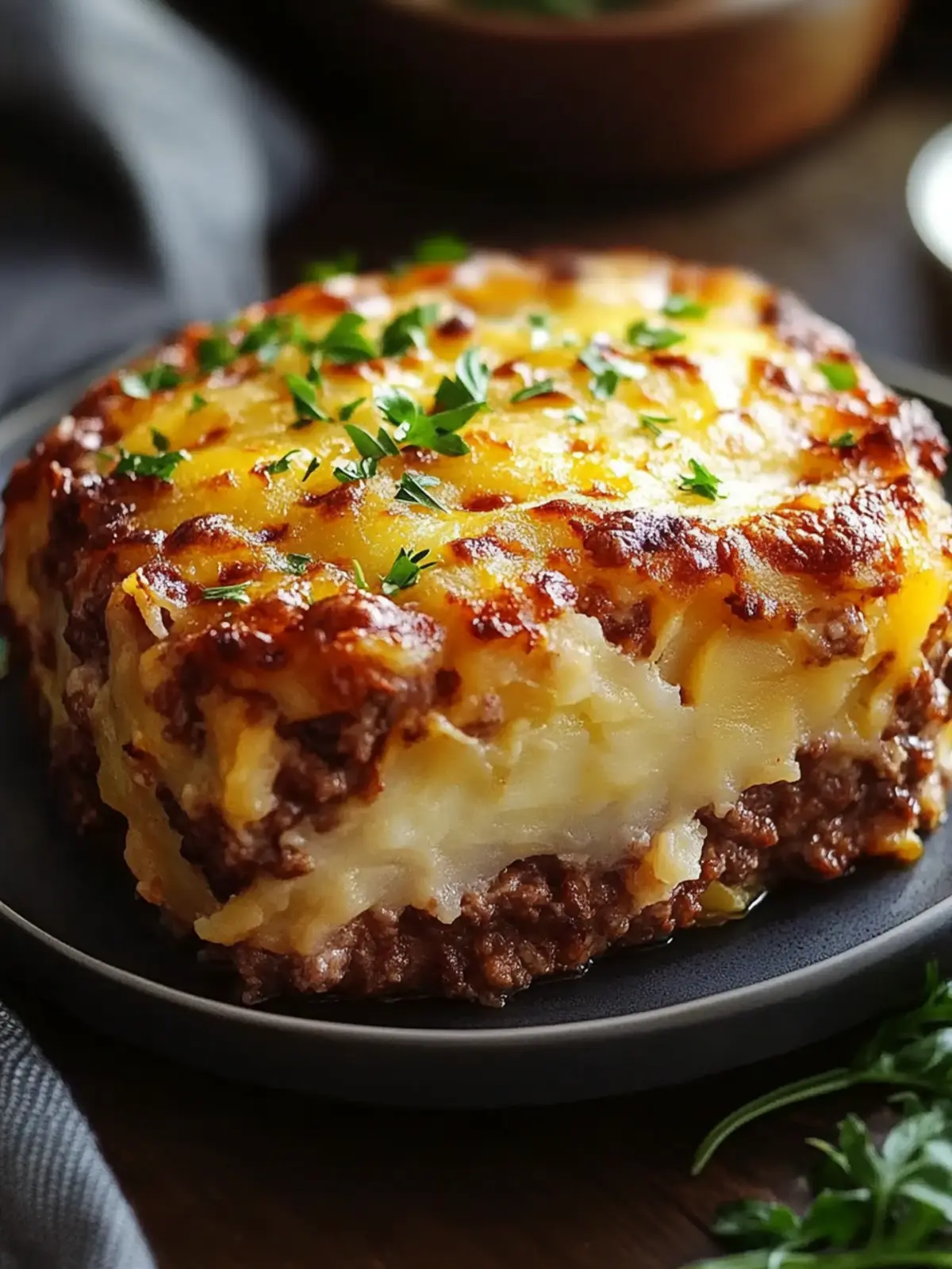 Loaded Potato and Meatloaf