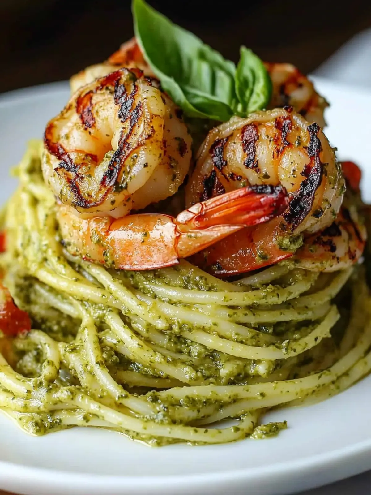 Pesto Pasta and Grilled Shrimp Stack for Effortless Elegance 4 Pesto Pasta and Grilled Shrimp Stack