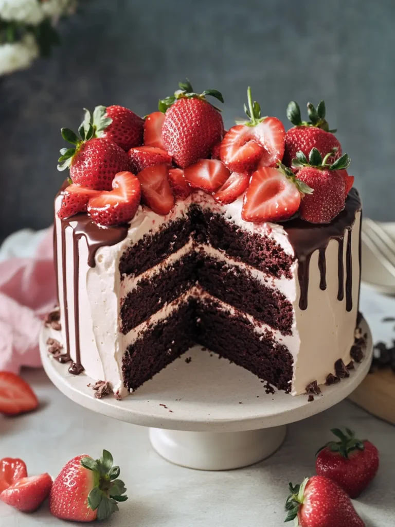 Strawberry Chocolate Cake