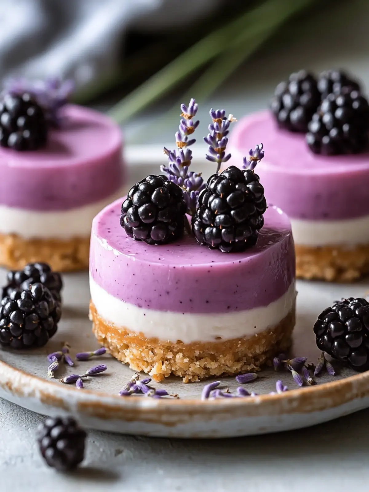 Mini Blackberry Lavender Cheesecakes: A Beginner’s Dream Dessert