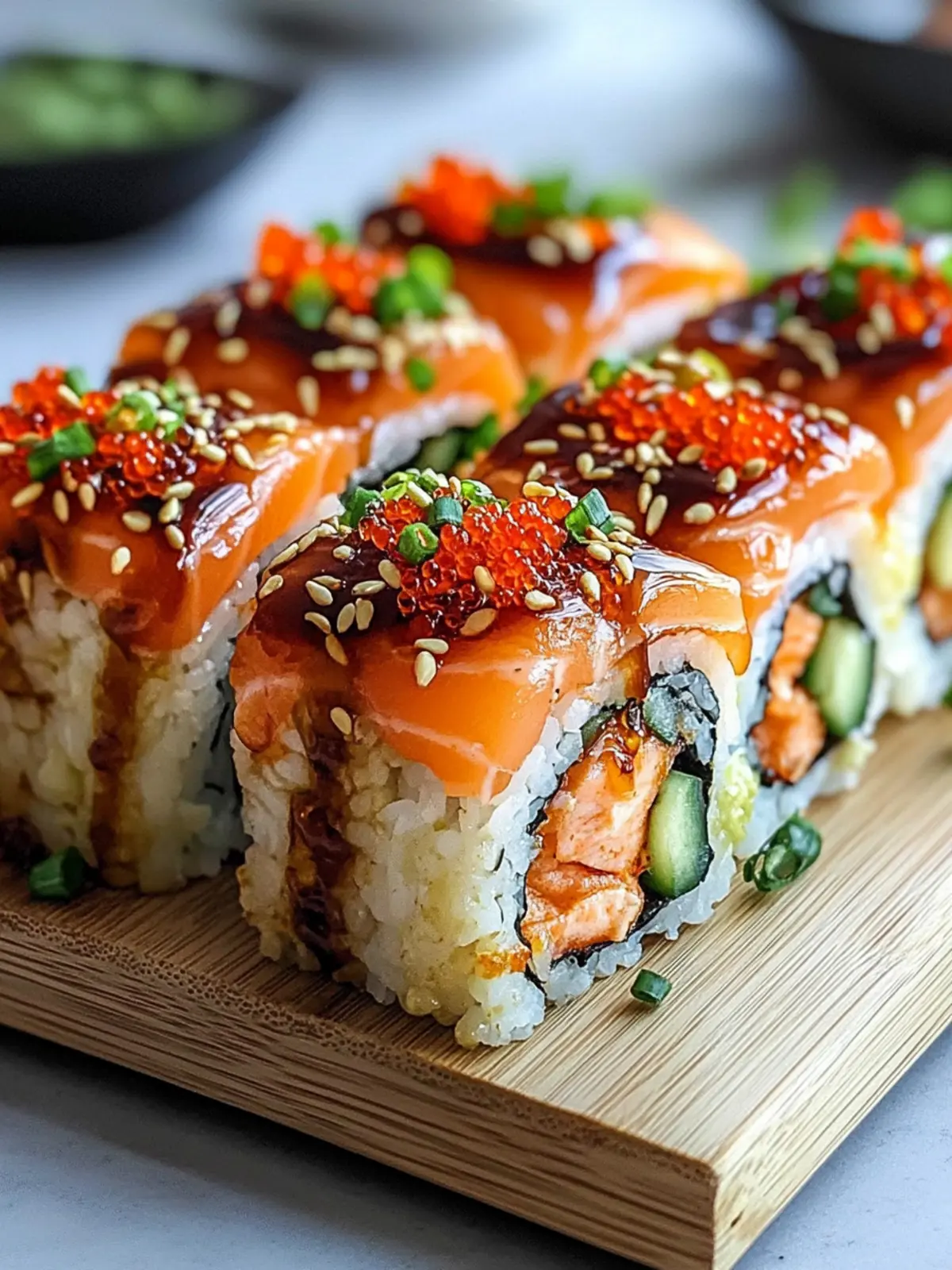 Spicy Salmon Sushi Bake