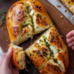 Korean Cream Cheese Garlic Bread