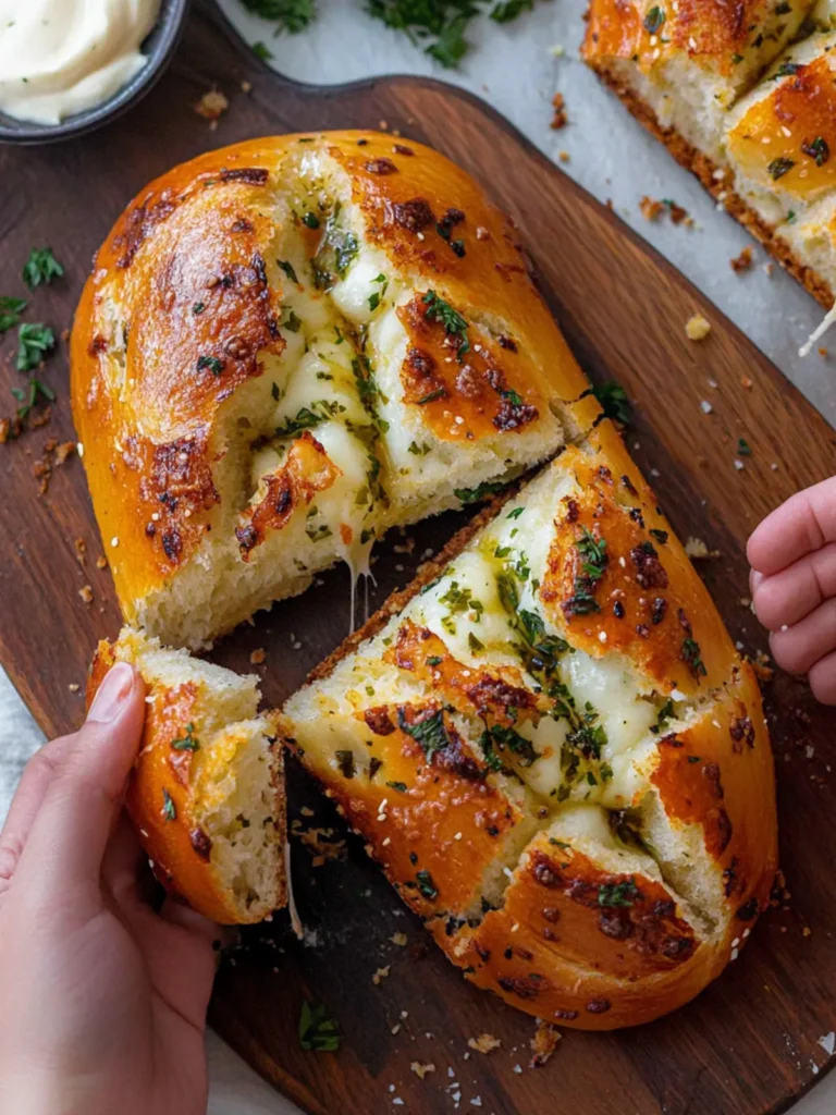 Korean Cream Cheese Garlic Bread
