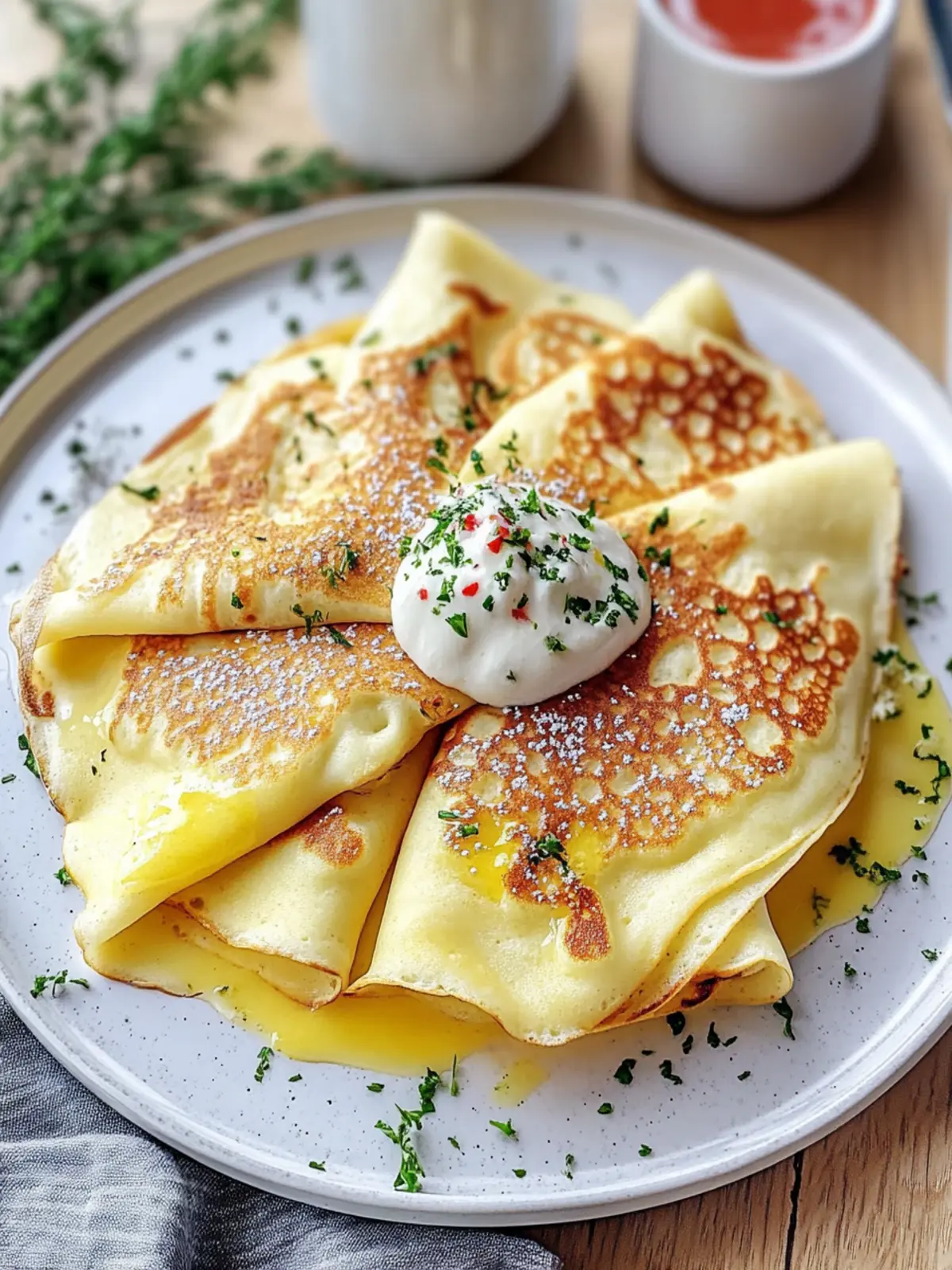 Savory Breakfast Crepes